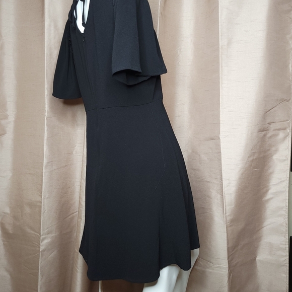 Bobeau Women's Midi Short Sleeve Dress - Size: Medium - Color: Black - Picture 6 of 9